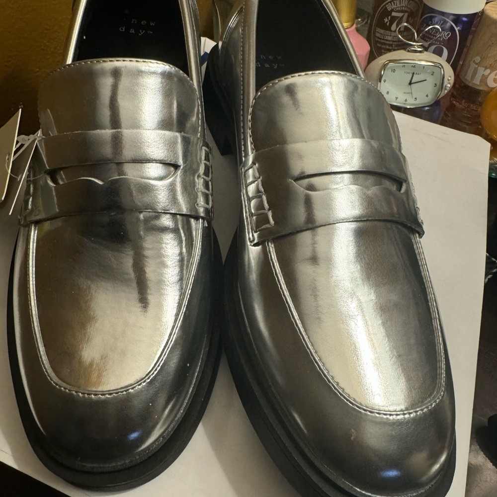 A new day brand by target faux leather loafers.